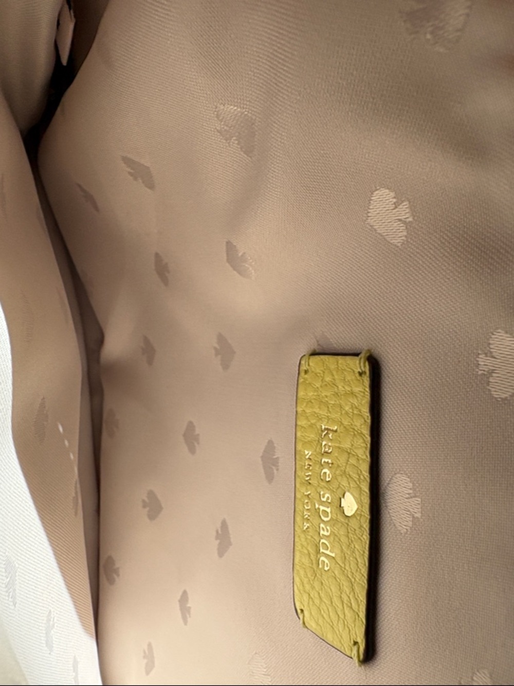 kate spade yellow pebbled leather crossbody with floral charm - Picture 5 of 8